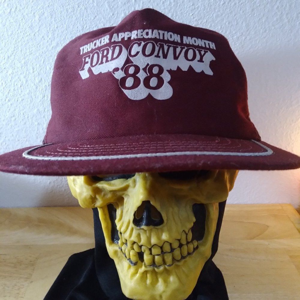 Vintage Ford Convoy 1988 Trucker Appreciation 3 Stripe Trucker Hat
